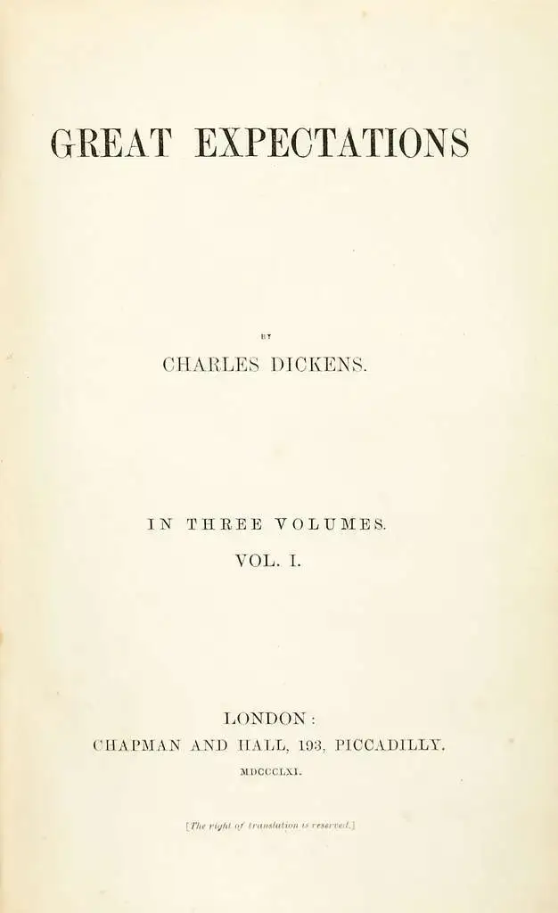 Cover page of Great Expectations by Charles Dickens