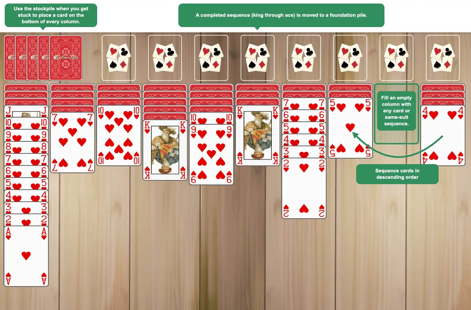 Spider Solitaire rules